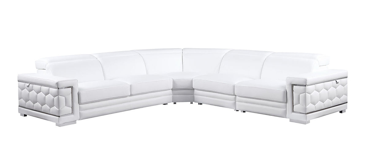 Favo White 4-Piece Sectional by New Era Innovations at Eve Furniture