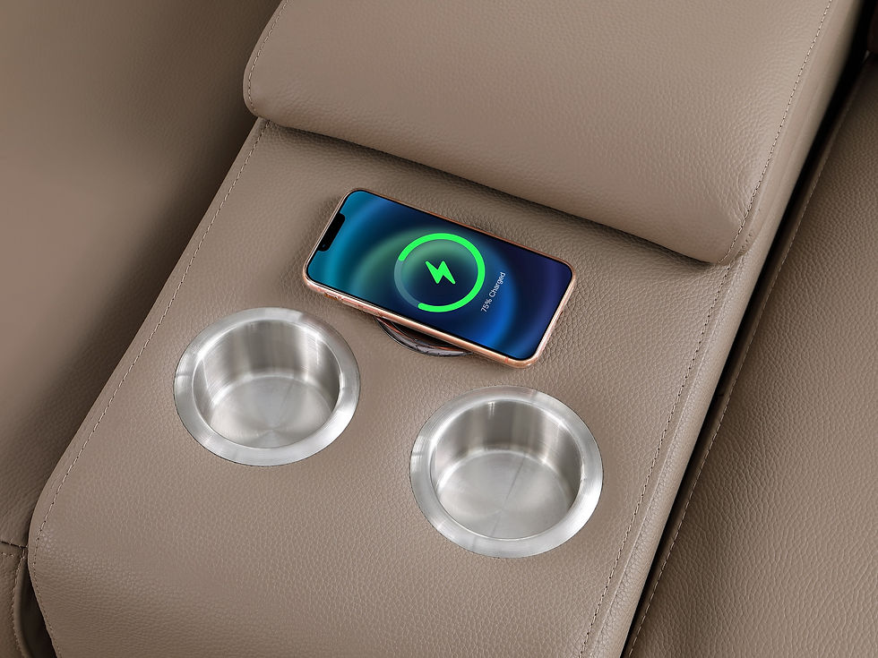 Nexus Brown 6-Piece Power Reclining Sectional by New Era Innovations at Eve Furniture