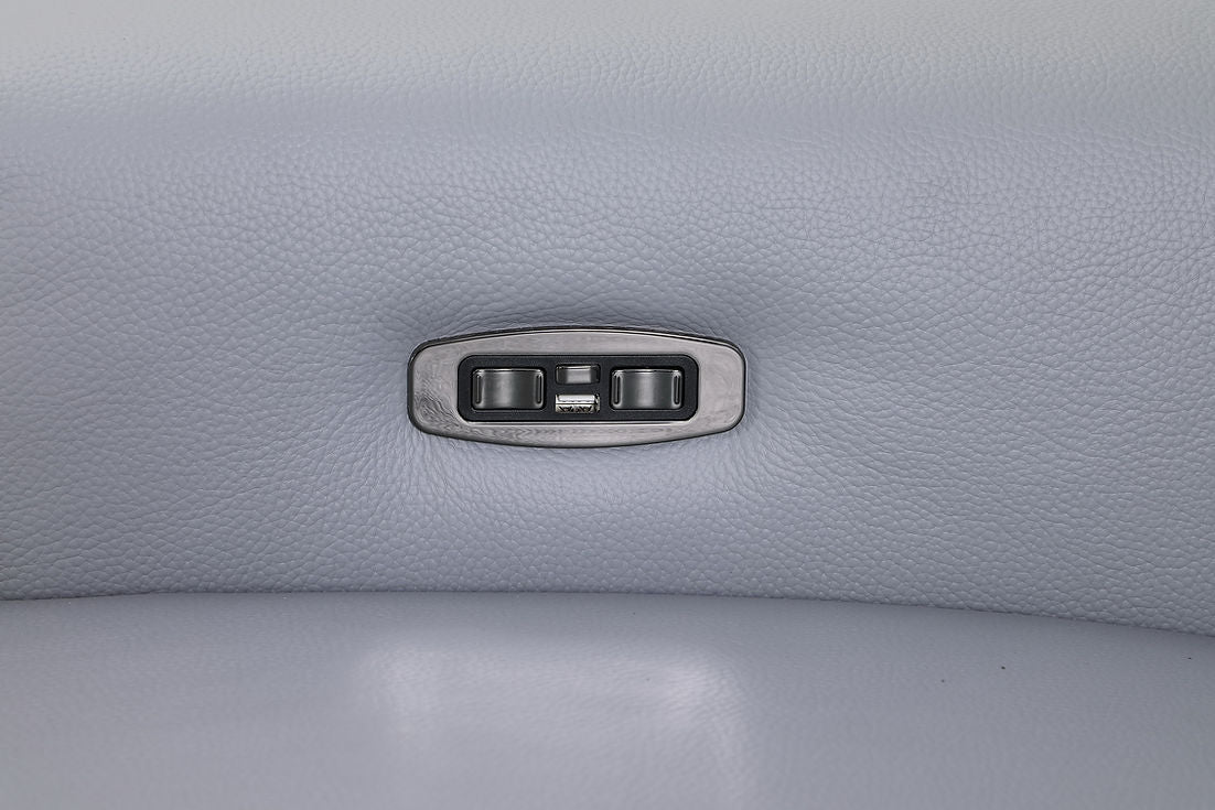 Nexus Light Blue 6-Piece Power Reclining Sectional by New Era Innovations at Eve Furniture