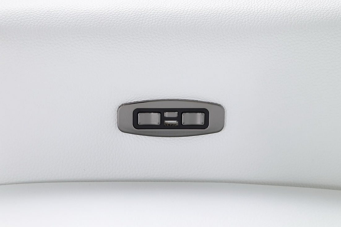 Nexus White 6-Piece Power Reclining Sectional by New Era Innovations at Eve Furniture