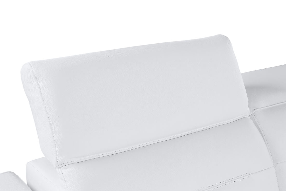 Nexus White 6-Piece Power Reclining Sectional by New Era Innovations at Eve Furniture