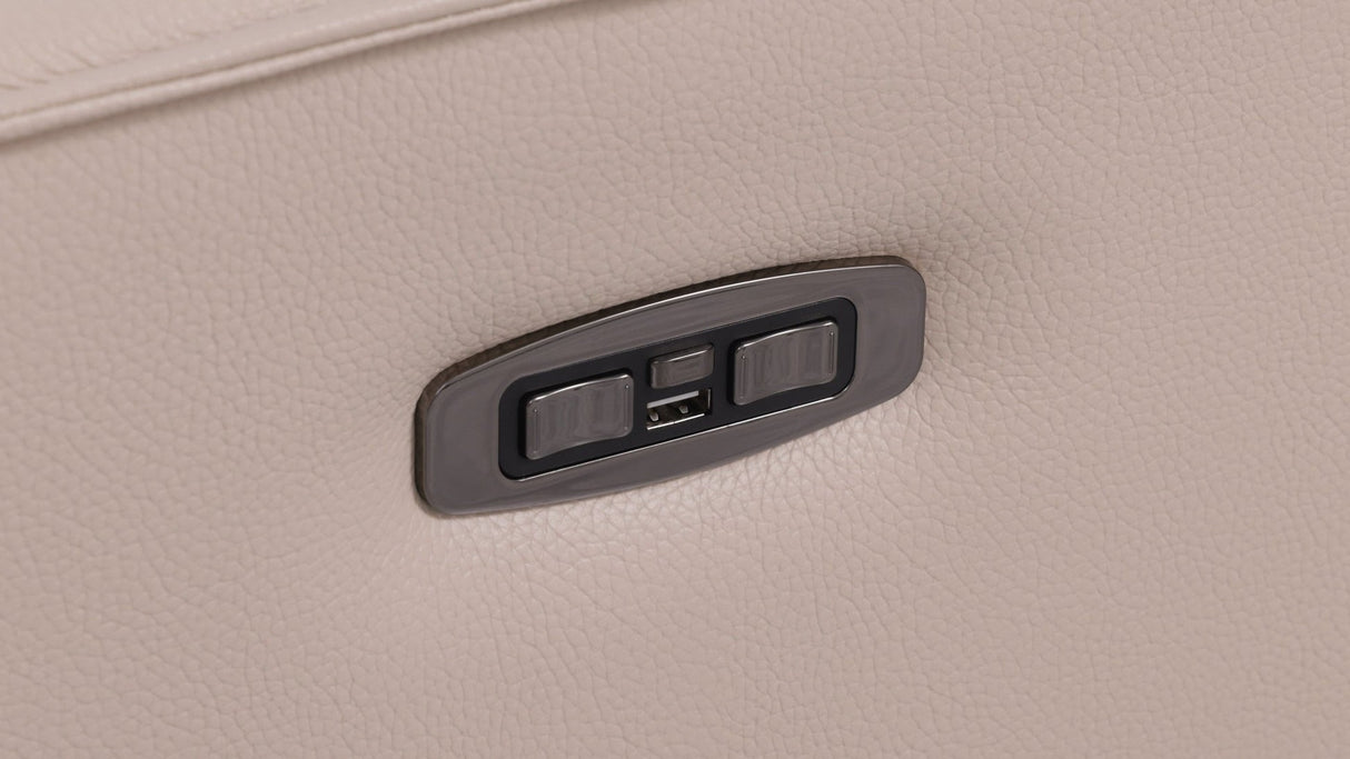 Picasso Beige 7-Piece 3 Power Reclining Sectional by New Era Innovations at Eve Furniture