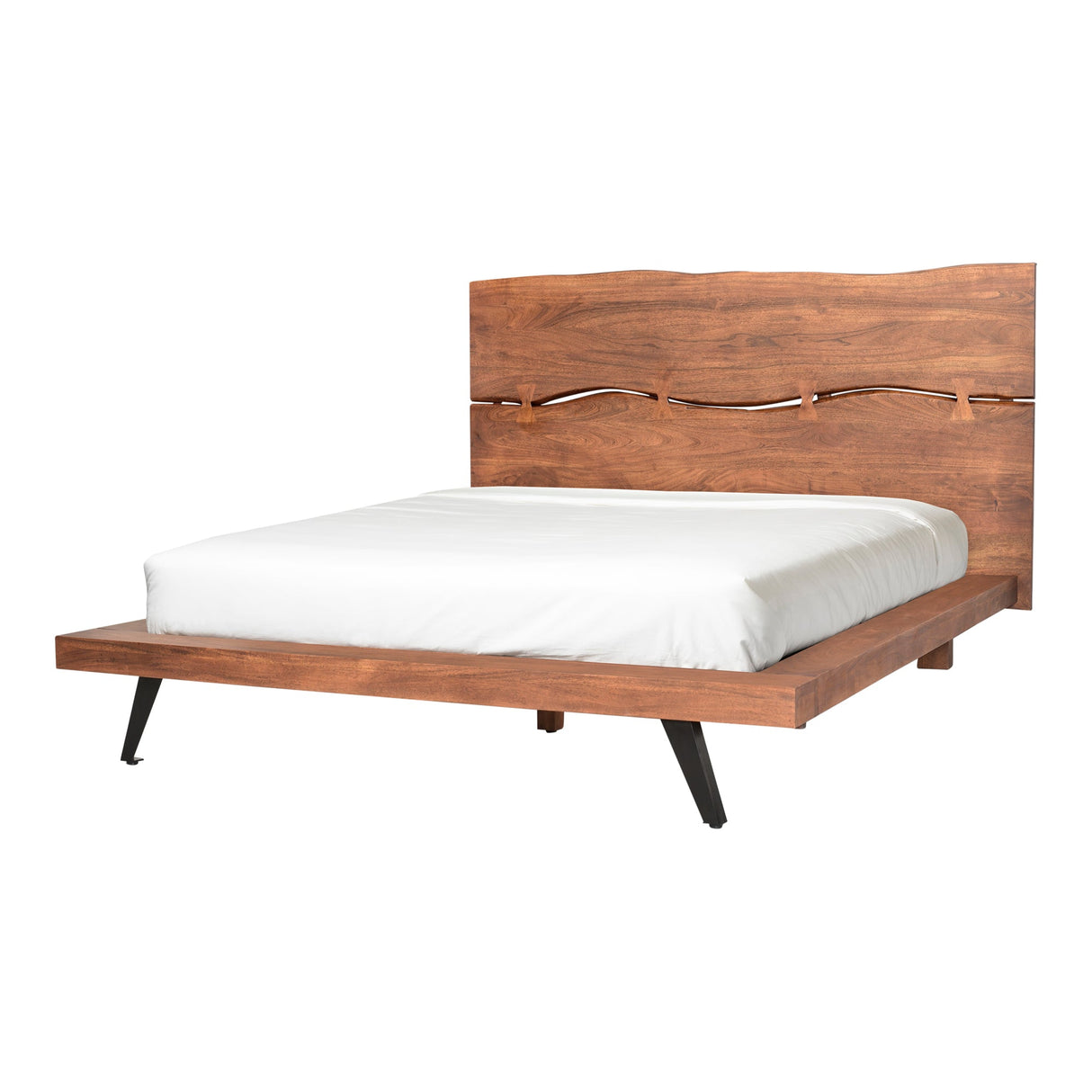 Madagascar Brown King Platform Bed by Moe's Home at Eve Furniture