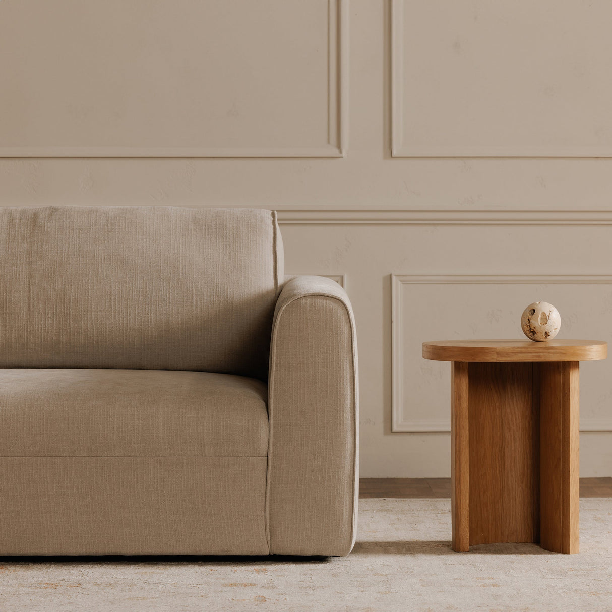 Madrid Beige Left Sectional by Moe's Home at Eve Furniture