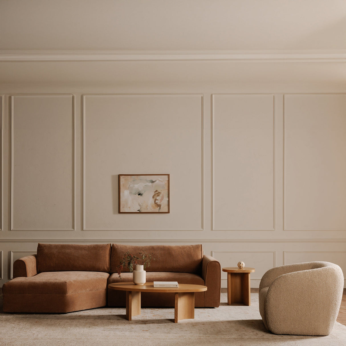 Madrid Pink Left Sectional by Moe's Home at Eve Furniture