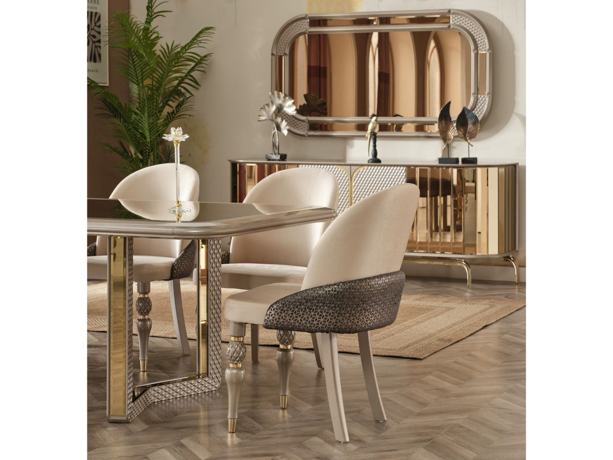 Madrid Diningroom (Dining Table & Dining Chair & Consol With Mirror)