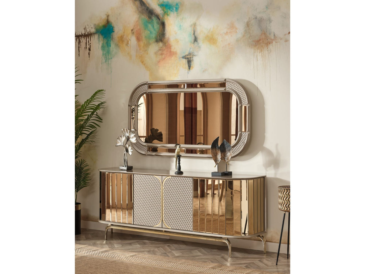 Madrid Diningroom (Dining Table & Dining Chair & Consol With Mirror)