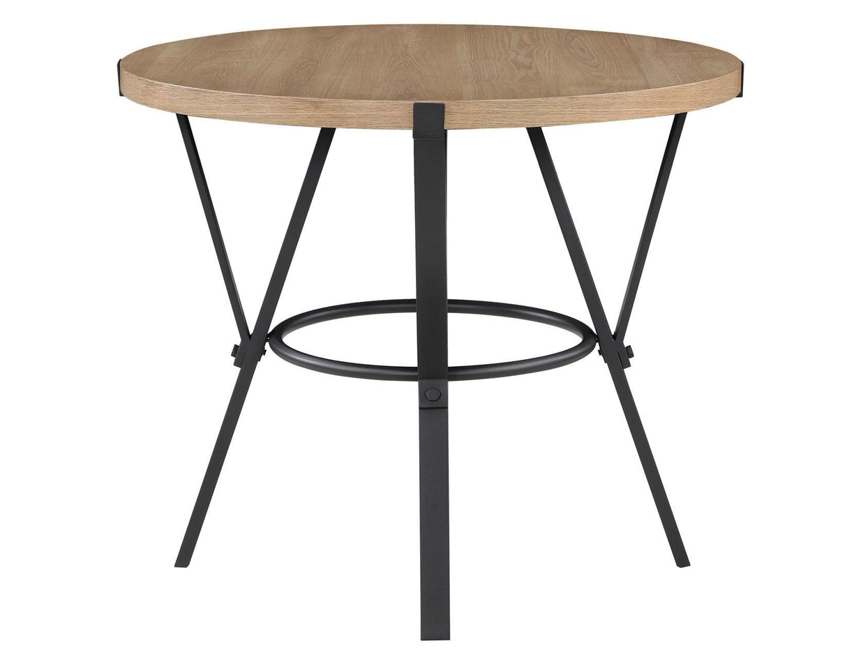Magnolia 42-inch Round Counter Table, Black and Sand by Steve Silver at Eve Furniture