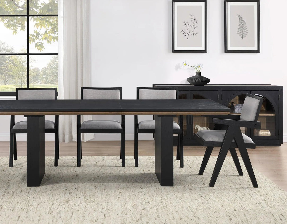 Magnolia Arm Chair, Black by Steve Silver at Eve Furniture