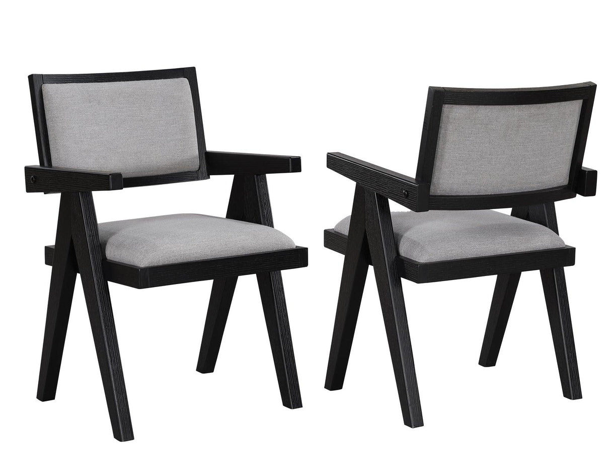 Magnolia Arm Chair, Black by Steve Silver at Eve Furniture