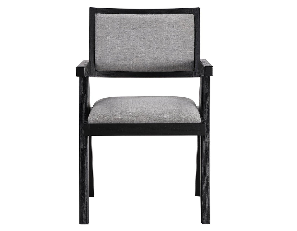 Magnolia Arm Chair, Black by Steve Silver at Eve Furniture