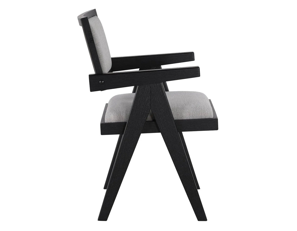 Magnolia Arm Chair, Black by Steve Silver at Eve Furniture