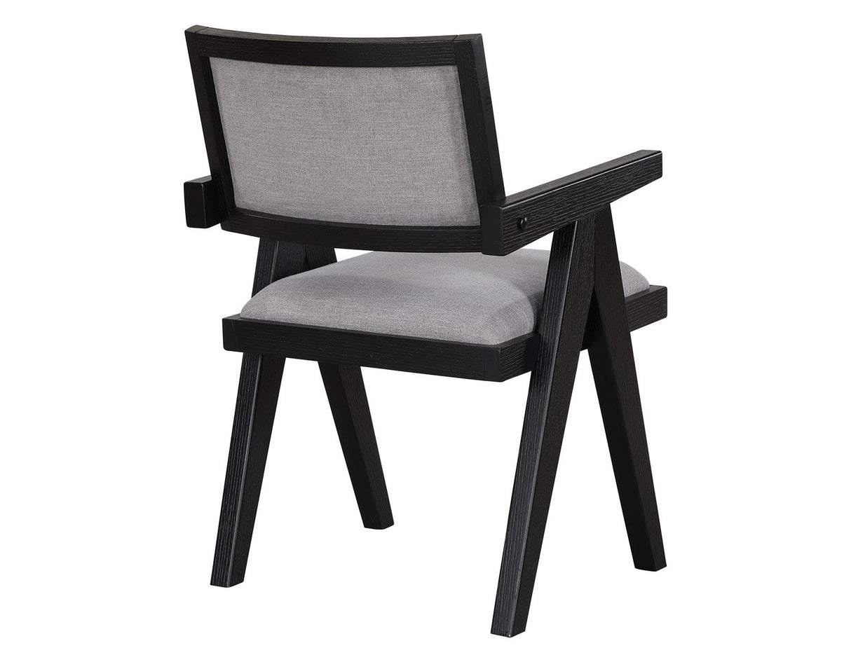 Magnolia Arm Chair, Black by Steve Silver at Eve Furniture