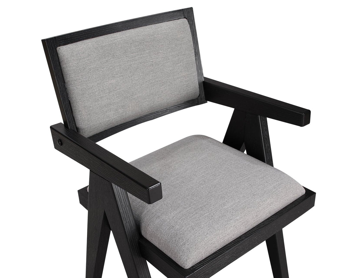 Magnolia Arm Chair, Black by Steve Silver at Eve Furniture