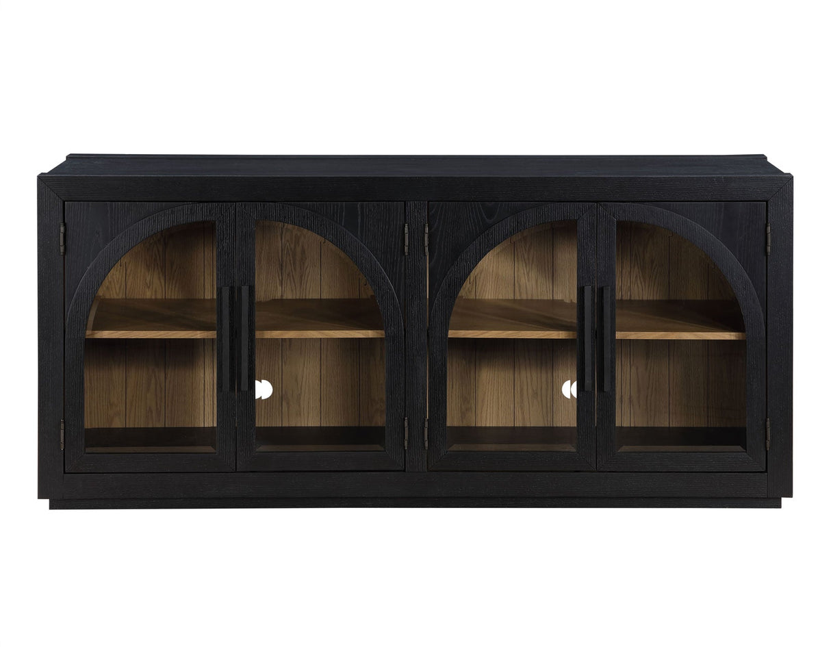 Magnolia Cathedral Doored Server, Black by Steve Silver at Eve Furniture