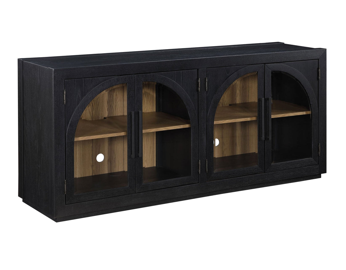 Magnolia Cathedral Doored Server, Black by Steve Silver at Eve Furniture
