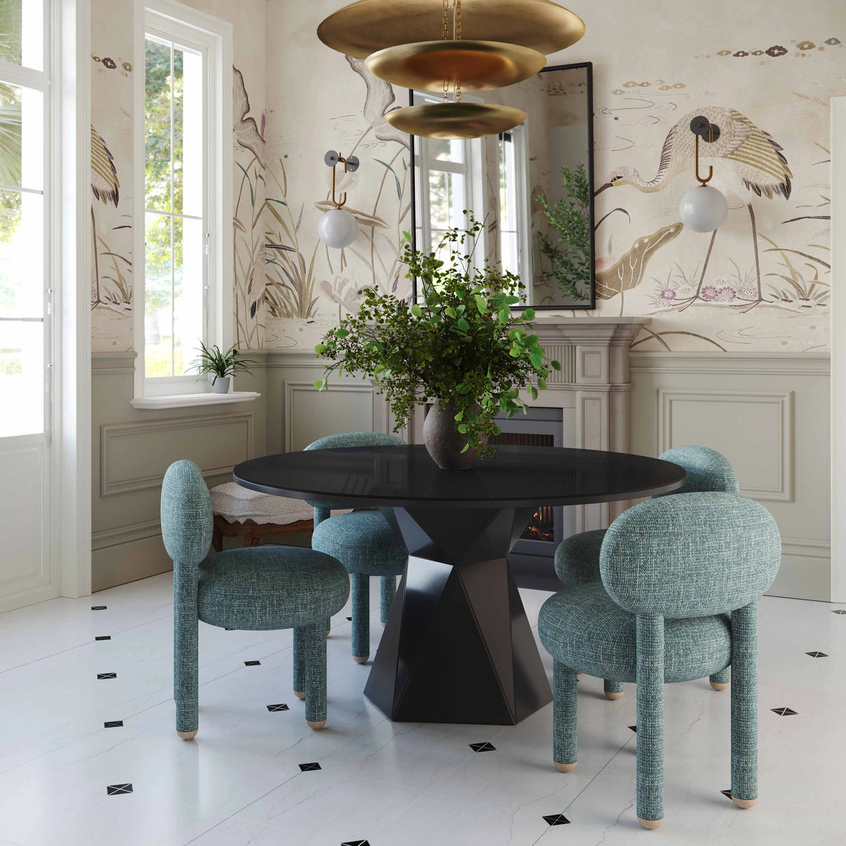 Manu Nubby Performance Fabric Side Chair by TOV Furniture at Eve Furniture