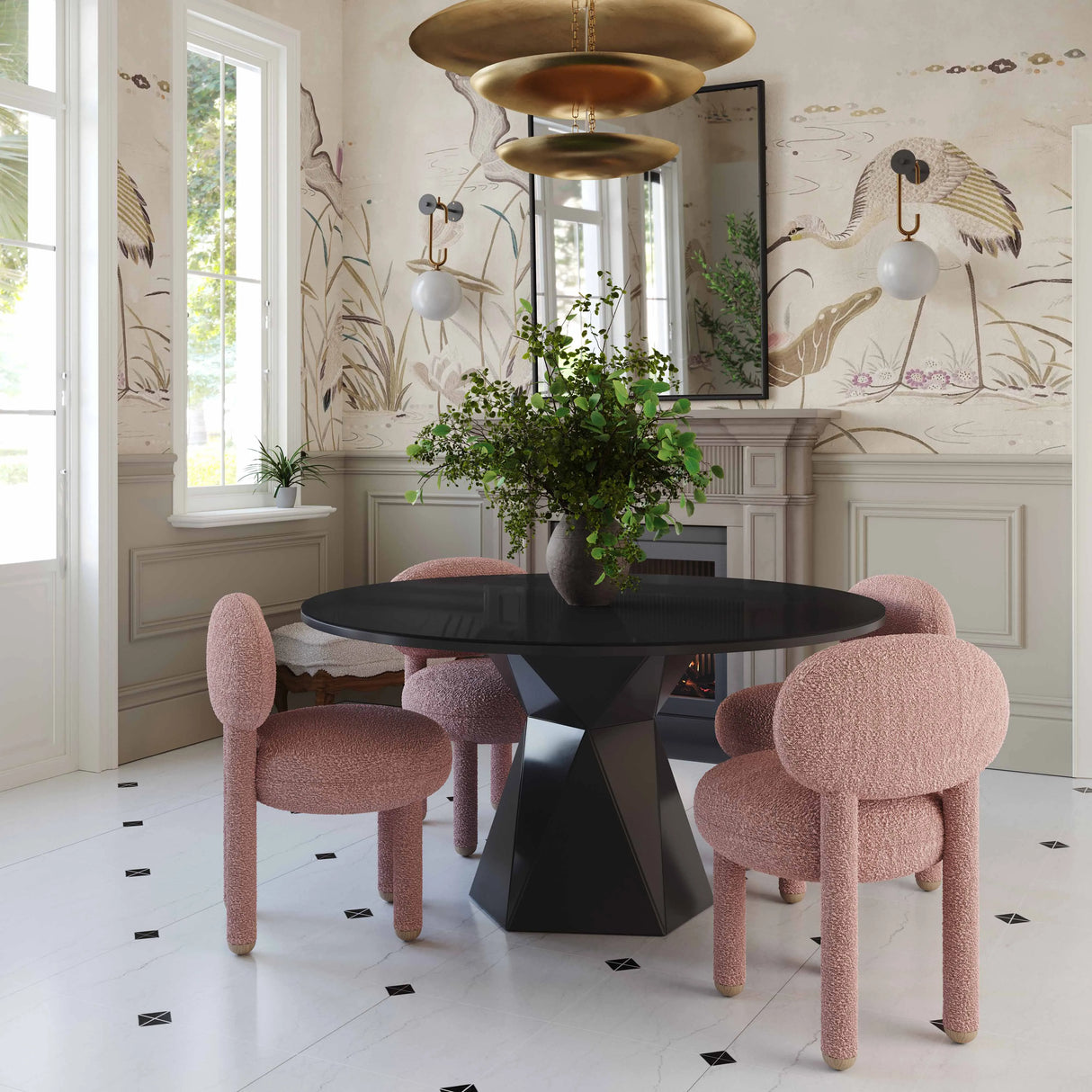 Manu Nubby Performance Fabric Side Chair by TOV Furniture at Eve Furniture
