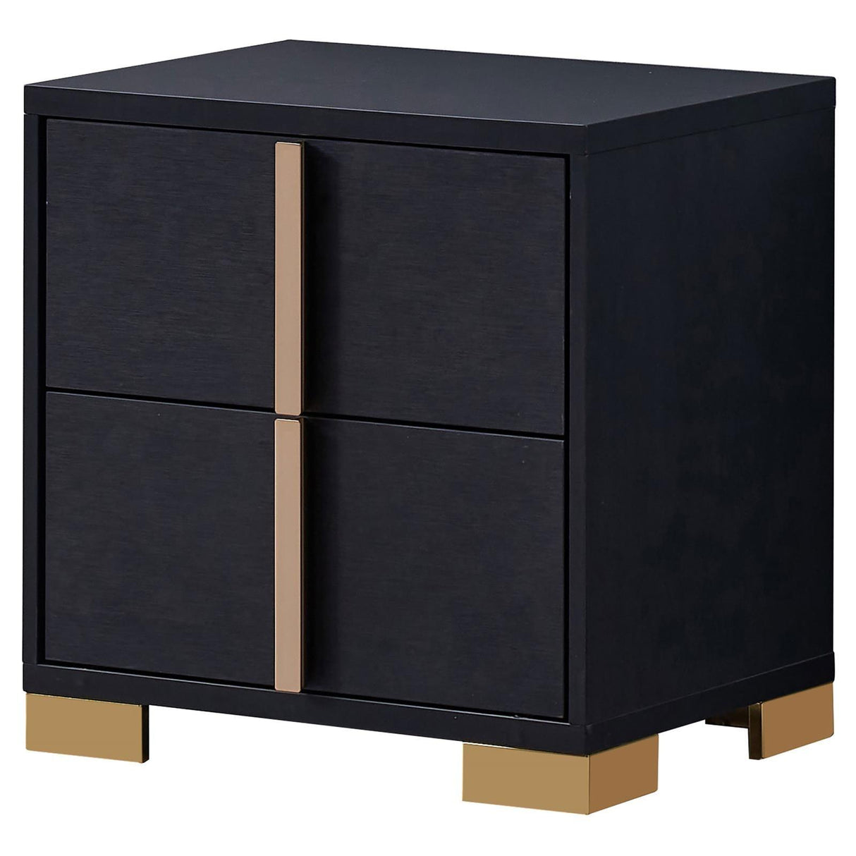 Marceline Black 2-drawer Nightstand by Coaster at Eve Furniture