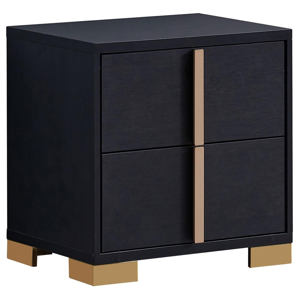 Marceline Black 2-drawer Nightstand by Coaster at Eve Furniture