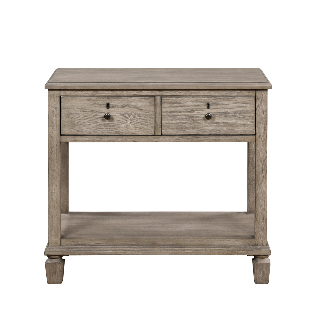 Marceline Gray Oak Canopy Platform Bedroom Set by Homelegance at Eve Furniture