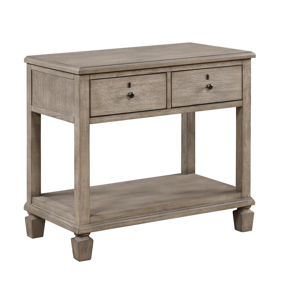 Marceline Gray Oak Nightstand by Homelegance at Eve Furniture