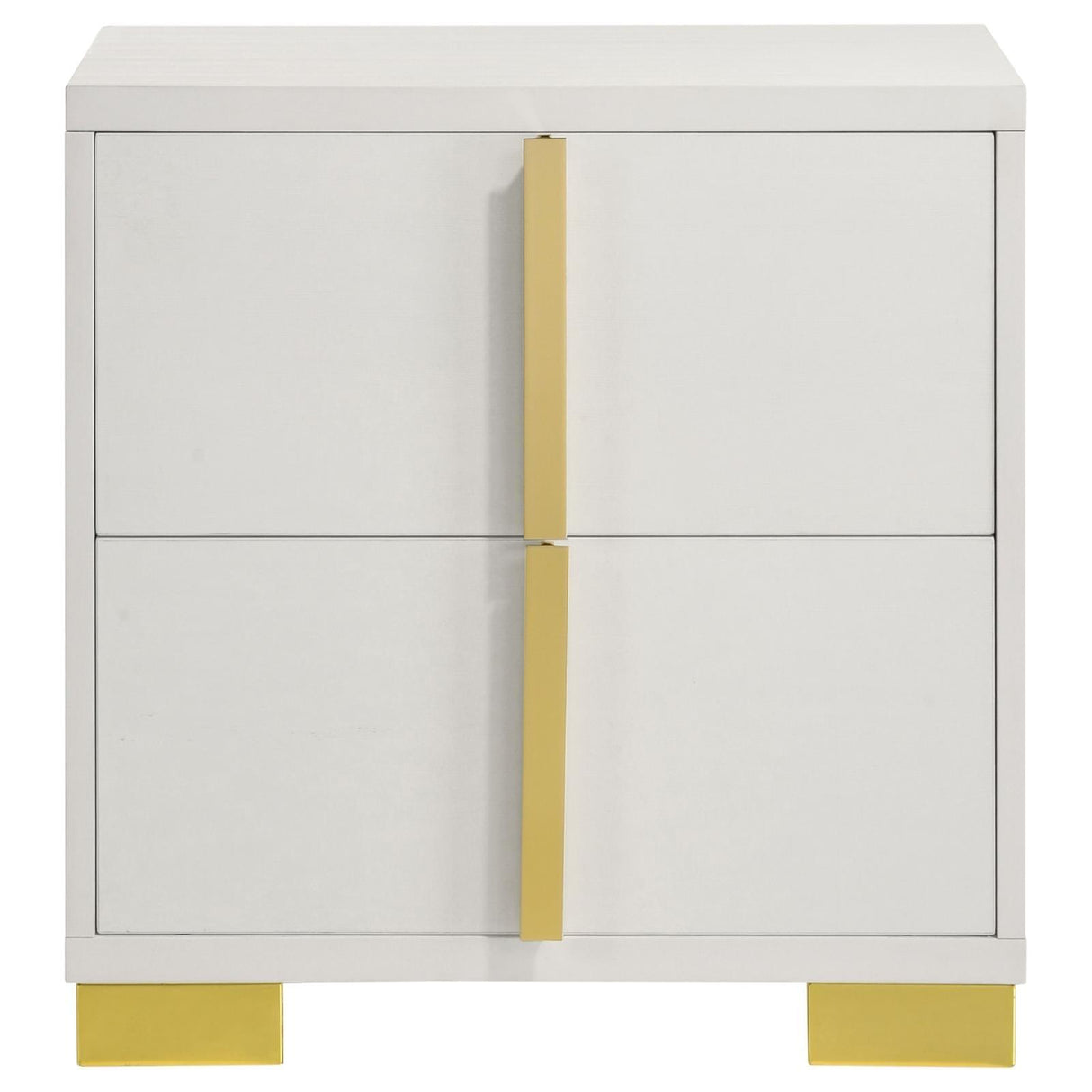 Marceline White 2-drawer Nightstand by Coaster at Eve Furniture