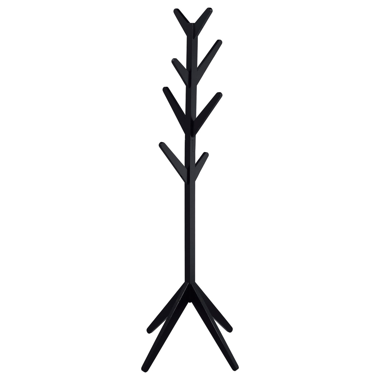 Margaret Black Solid Wood Coat Rack by Coaster at Eve Furniture