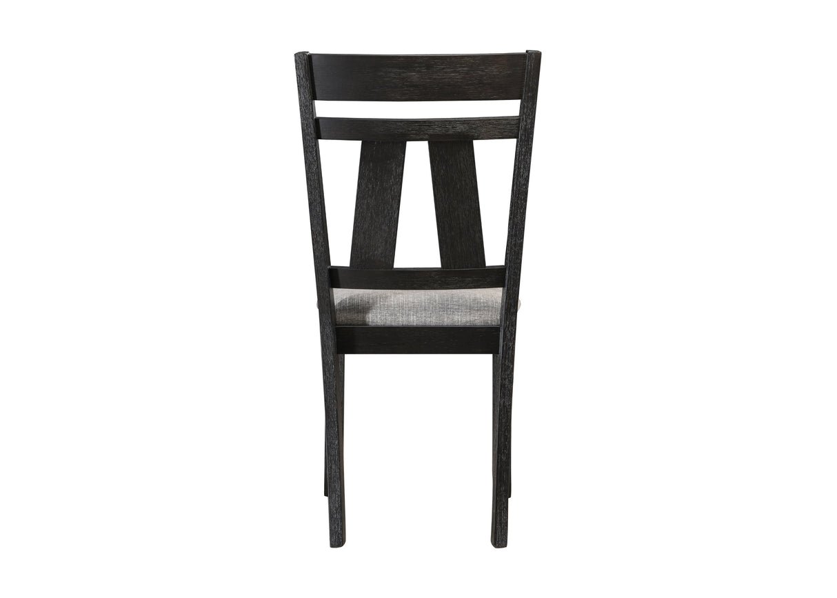 Maribelle Wheat Charcoal Side Chair, Set of 2 by Crown Mark at Eve Furniture
