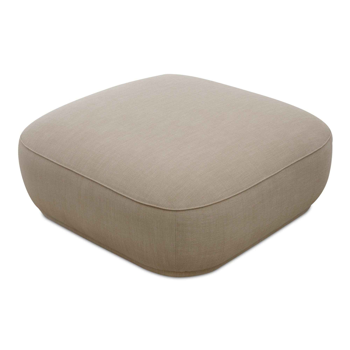 Marion Beige Square Ottoman