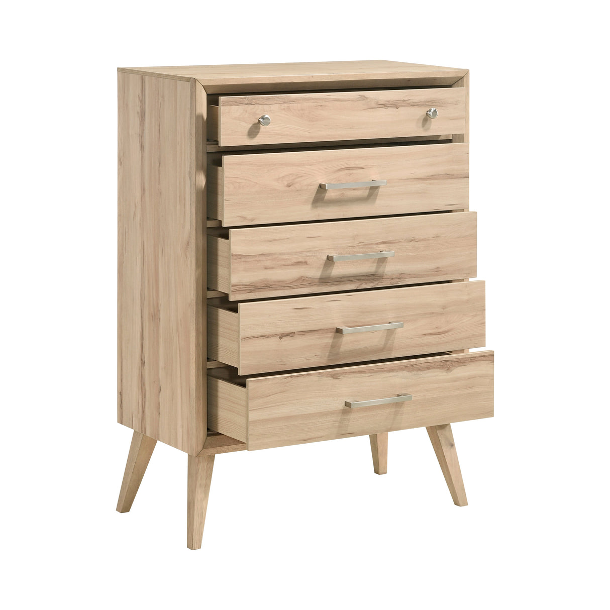 Marrin Natural Oak Panel Bedroom Set by Homelegance at Eve Furniture