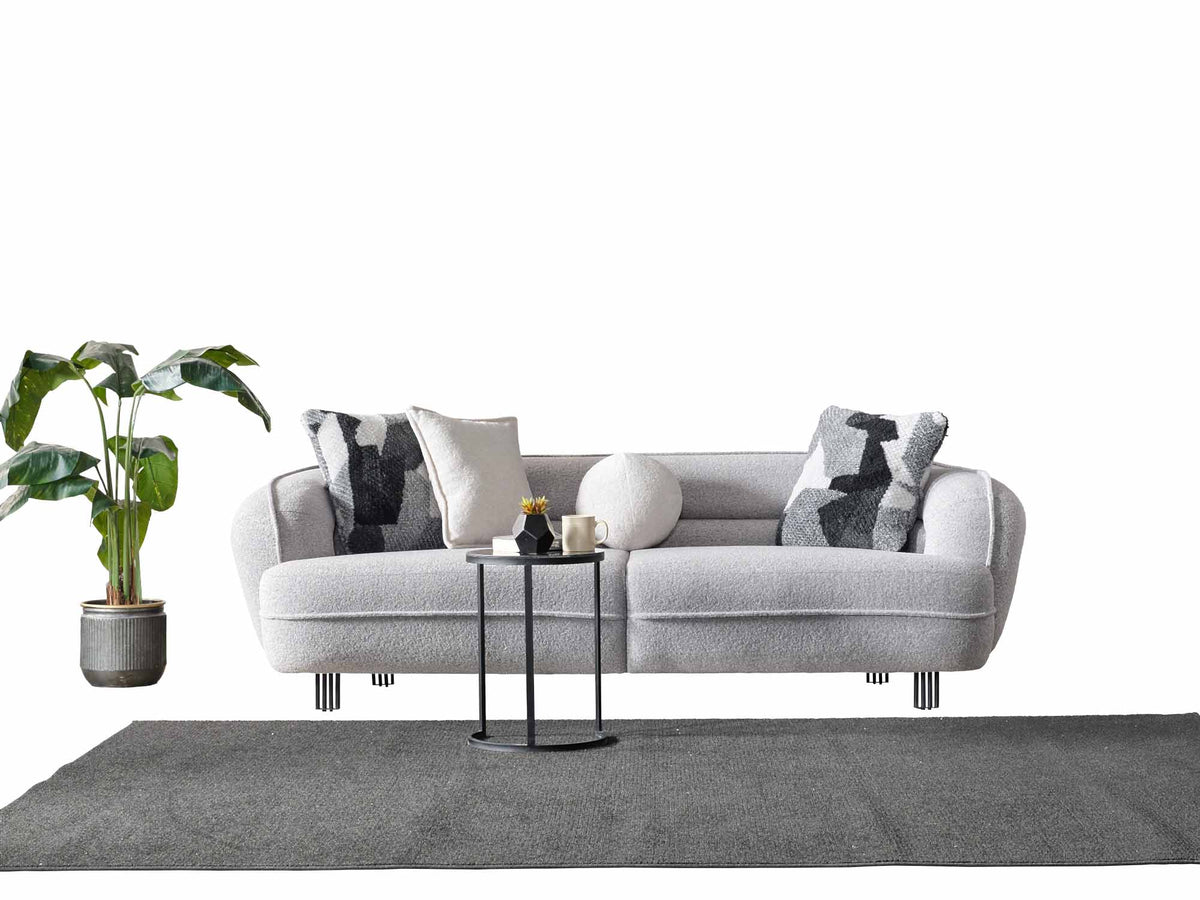Marsilya Grey 4-pieces Livingroom Set