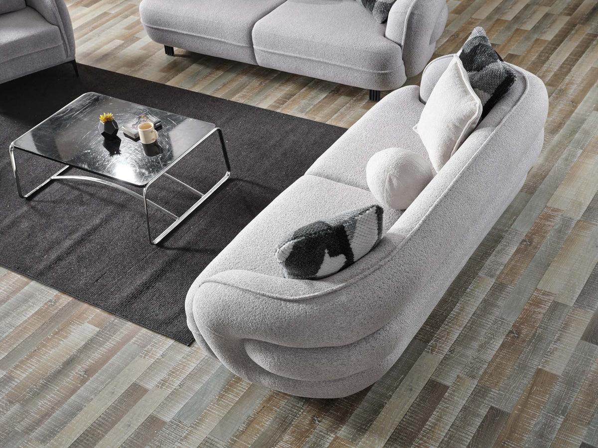 Marsilya Grey 4-pieces Livingroom Set