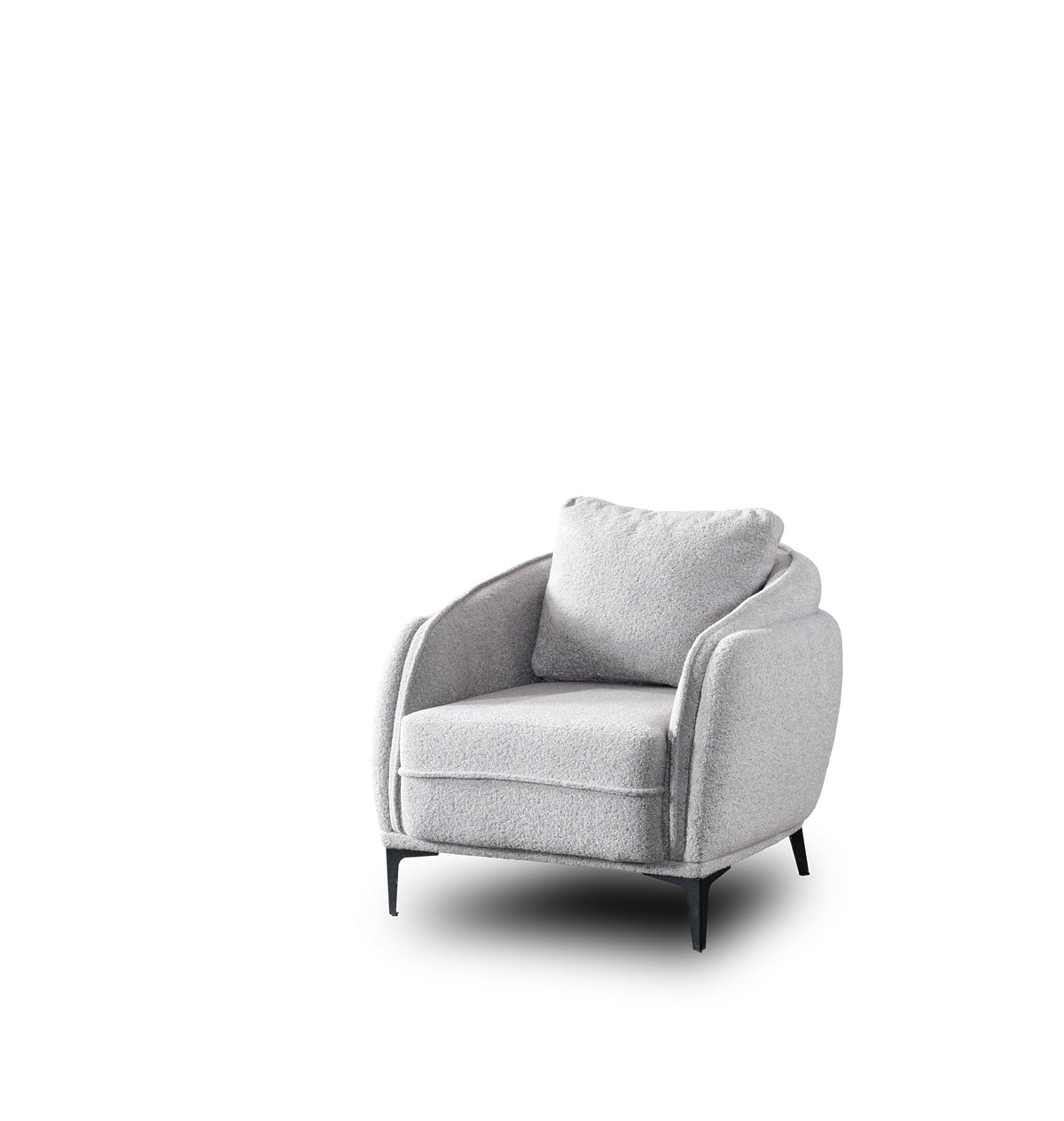 Marsilya Grey 4-pieces Livingroom Set