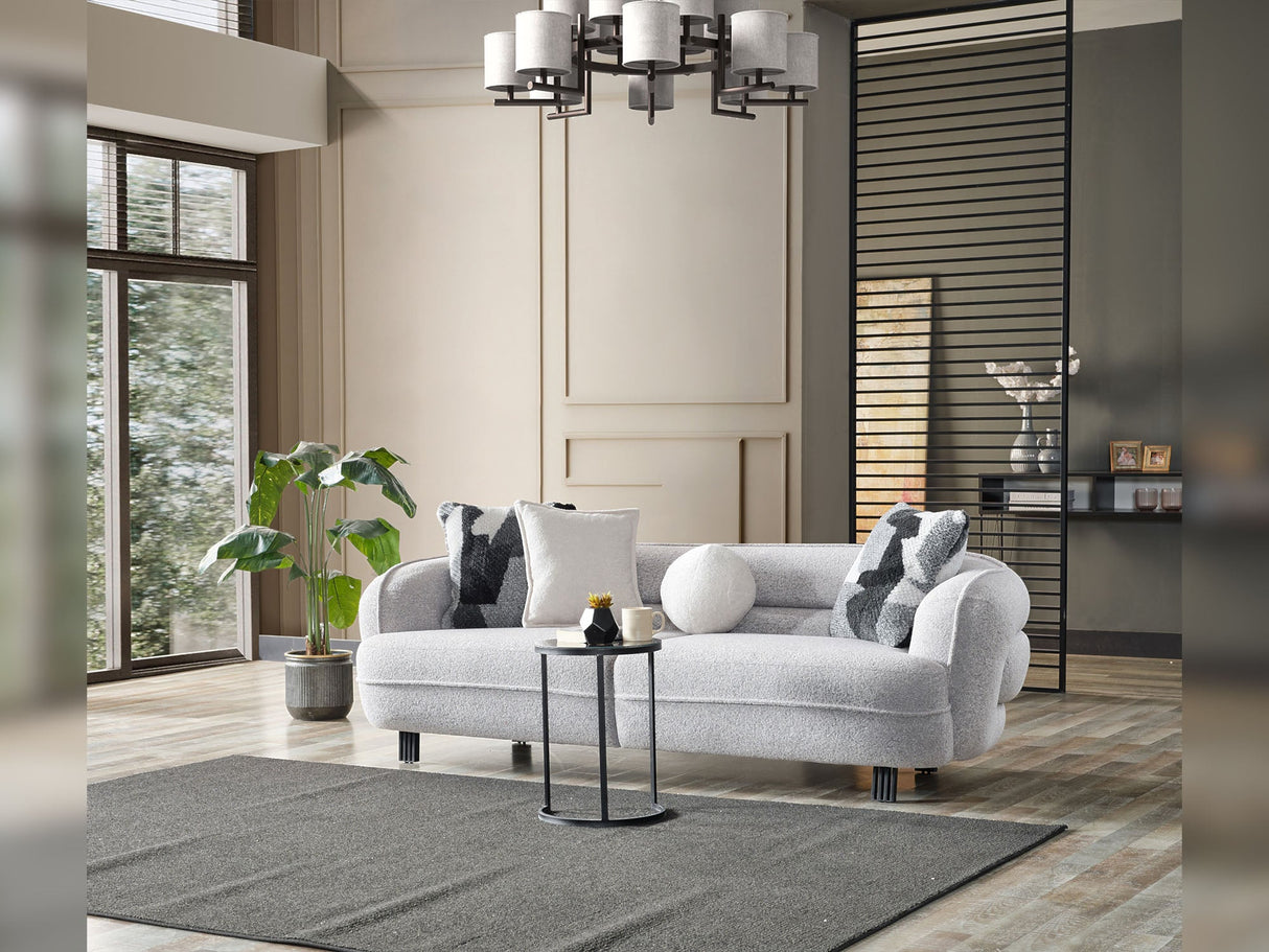Marsilya Grey 4-pieces Livingroom Set