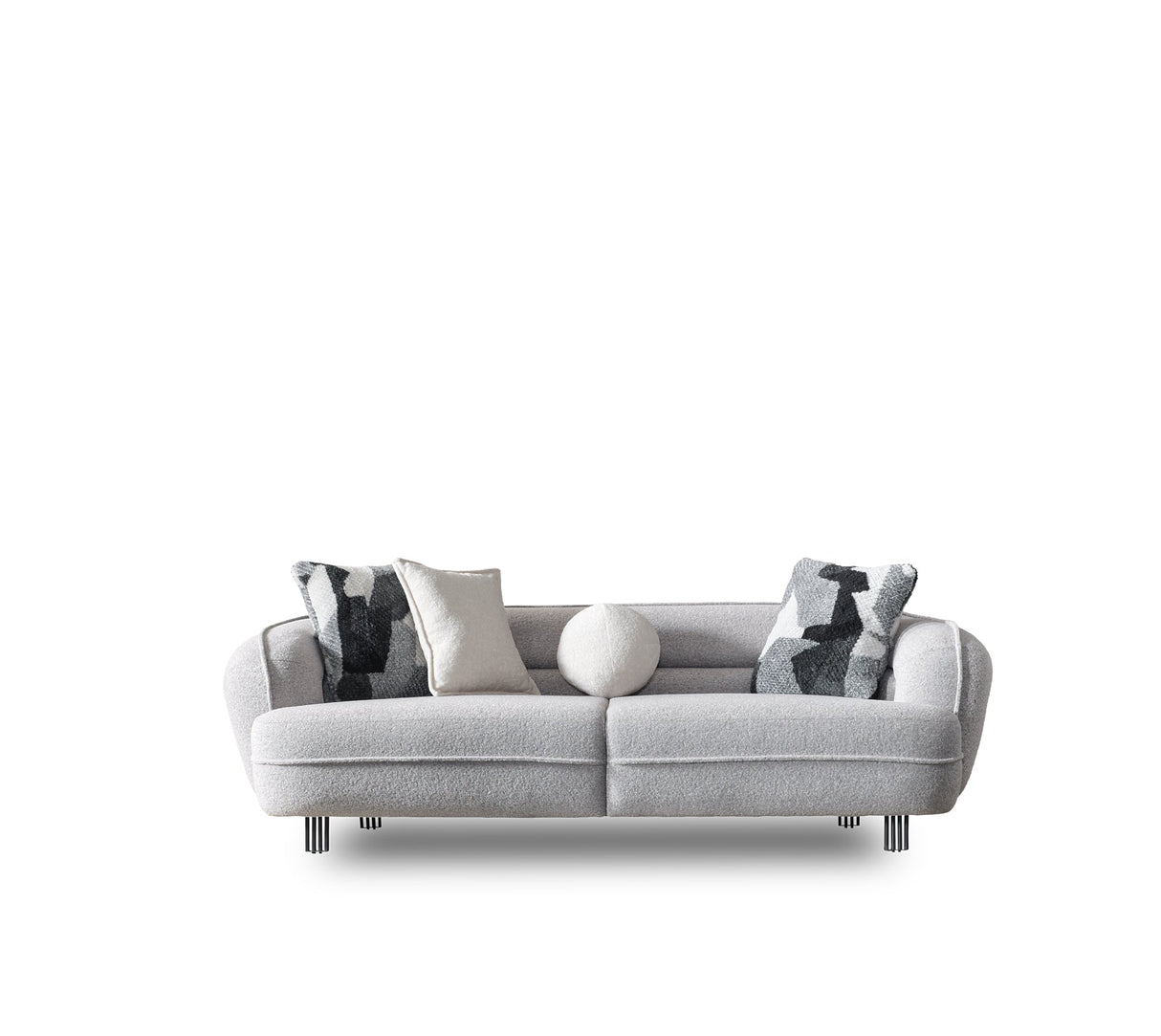 Marsilya Grey 4-pieces Livingroom Set