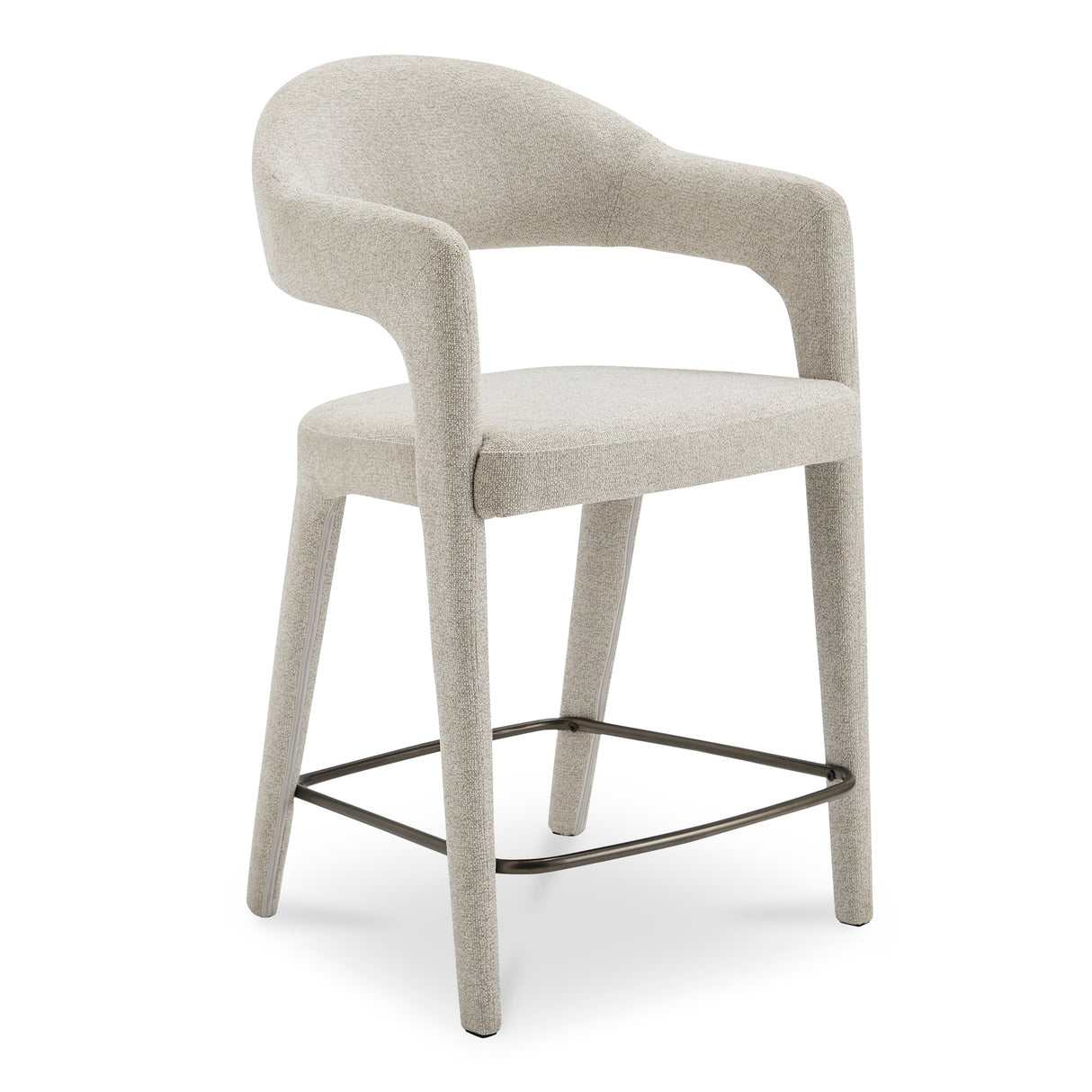 Martens Beige Counter Stool by Moe's Home at Eve Furniture