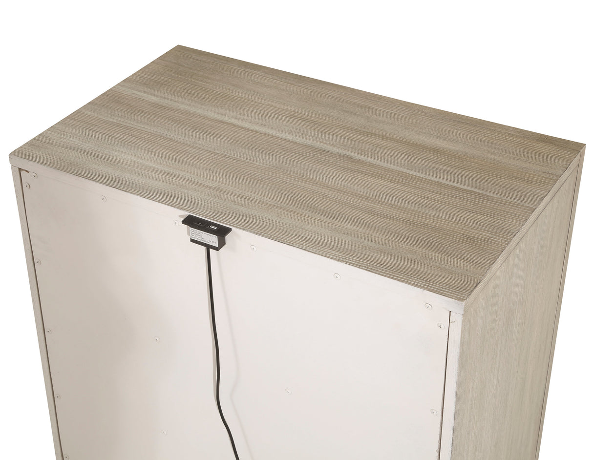 McKewen Light Gray Nightstand by Homelegance at Eve Furniture