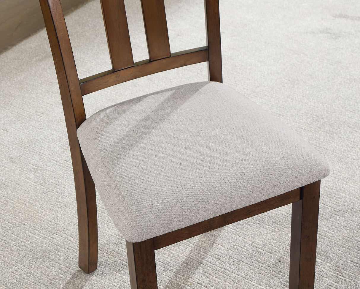 Medford Walnut/Beige 7 PC. Dining Table Set by Furniture of America at Eve Furniture