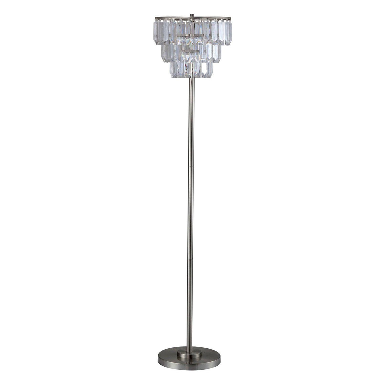 Meg Clear Floor Lamp by Furniture of America at Eve Furniture