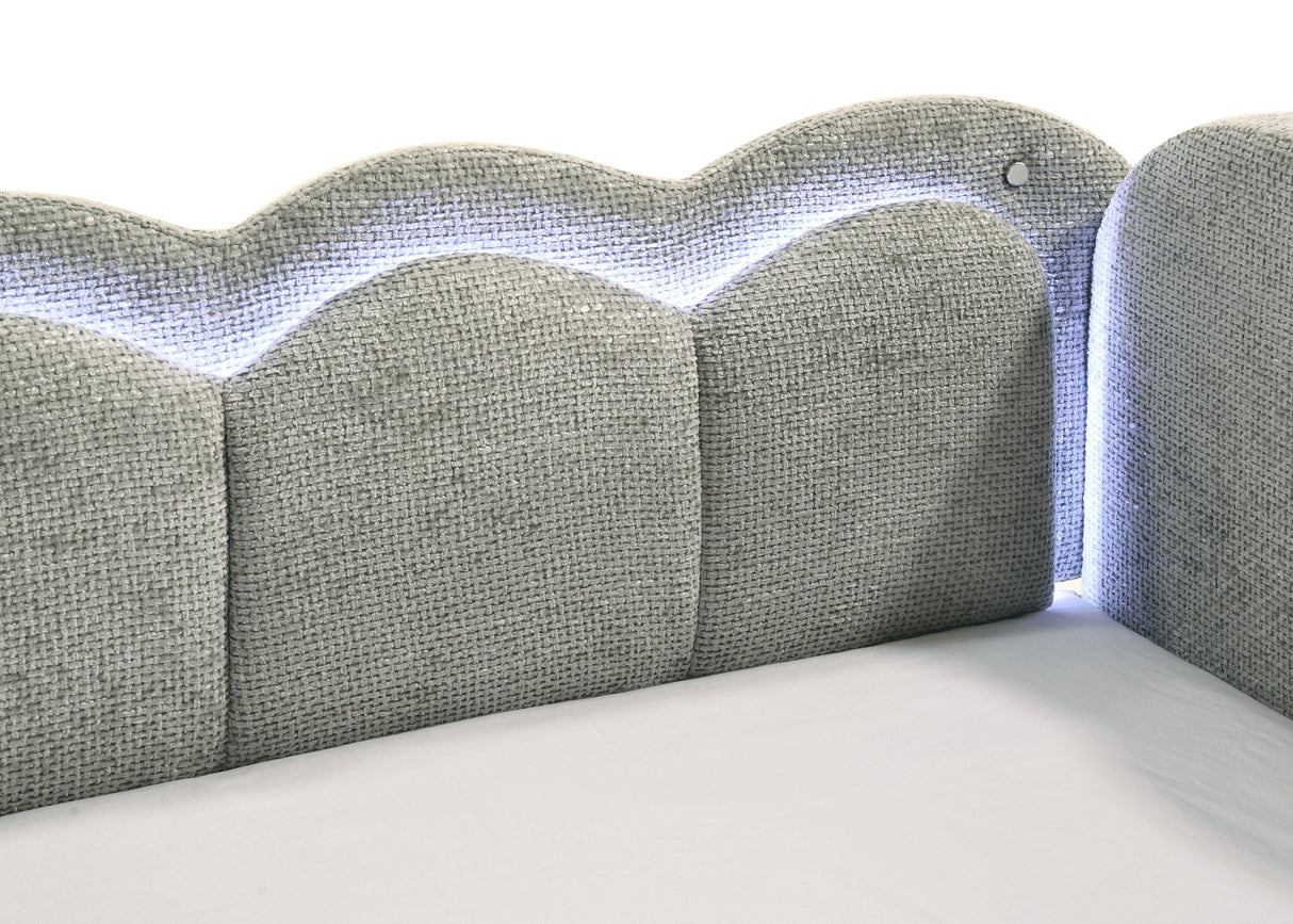 Melody Light Gray Daybed by Crown Mark at Eve Furniture
