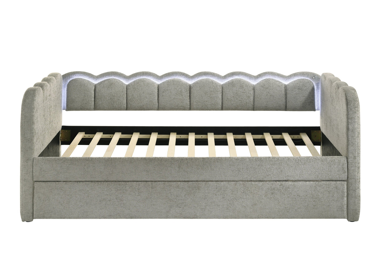 Melody Light Gray Daybed by Crown Mark at Eve Furniture