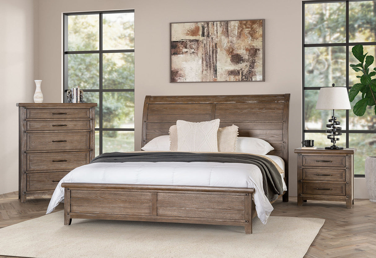 Merthyr Brown Queen Bed by Furniture of America at Eve Furniture