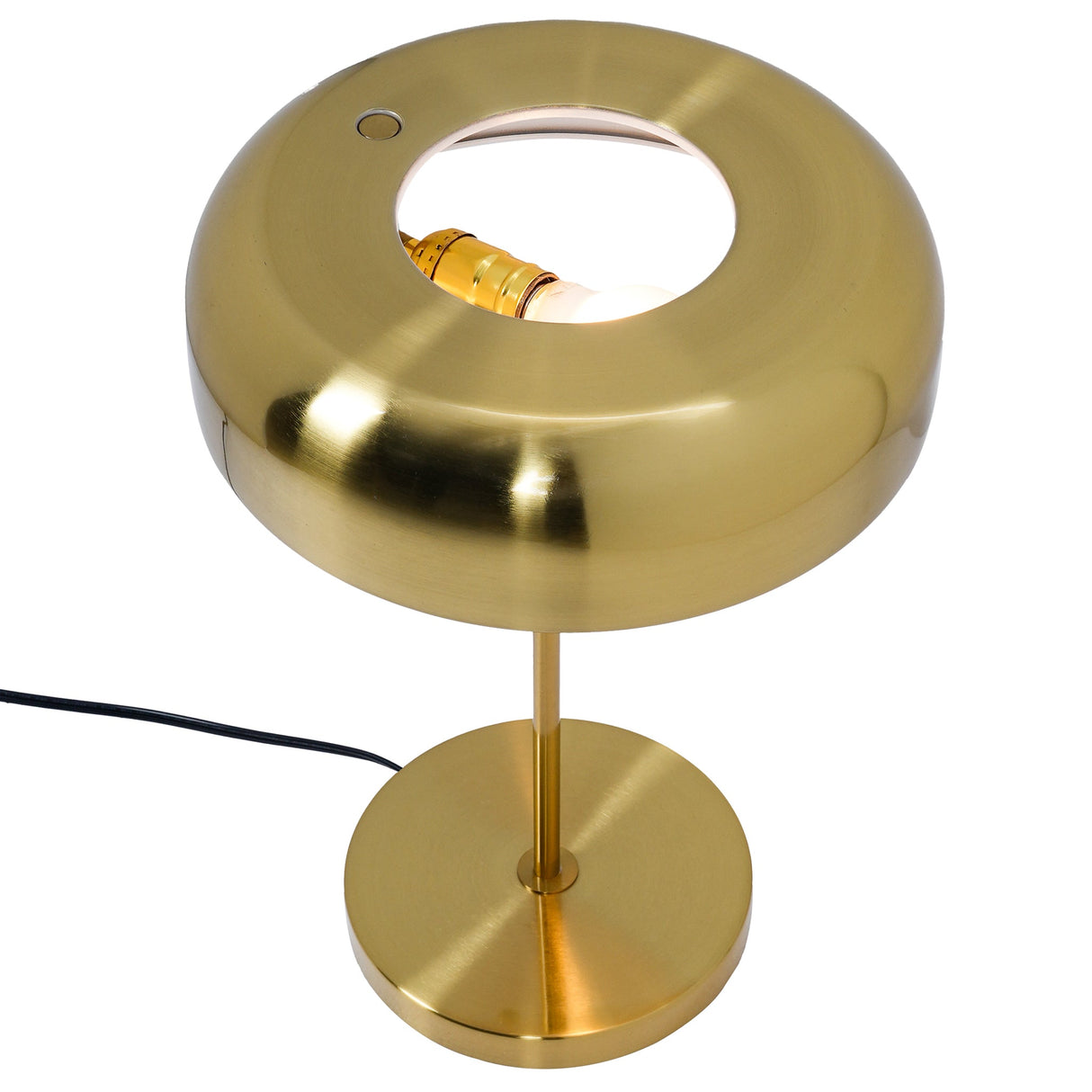 Metro Table lamp with Gold outer and White inner by Ashcroft Imports at Eve Furniture