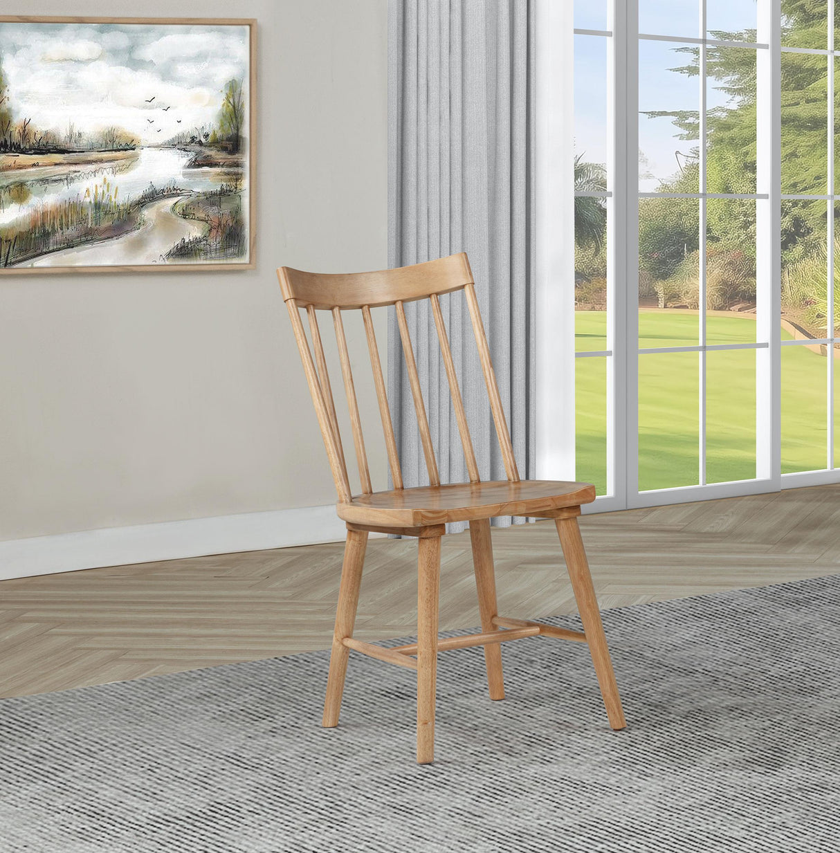 Middleton Brown Solid Wood Dining Side Chair, Set of 2 by Coaster at Eve Furniture