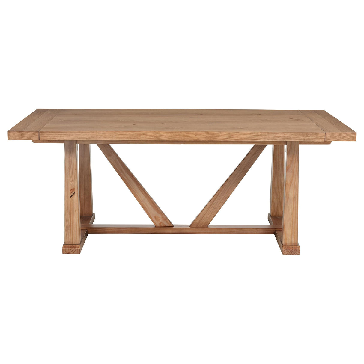 Middleton Natural Brown Dining Table with 106-inch Extension Leaf by Coaster at Eve Furniture