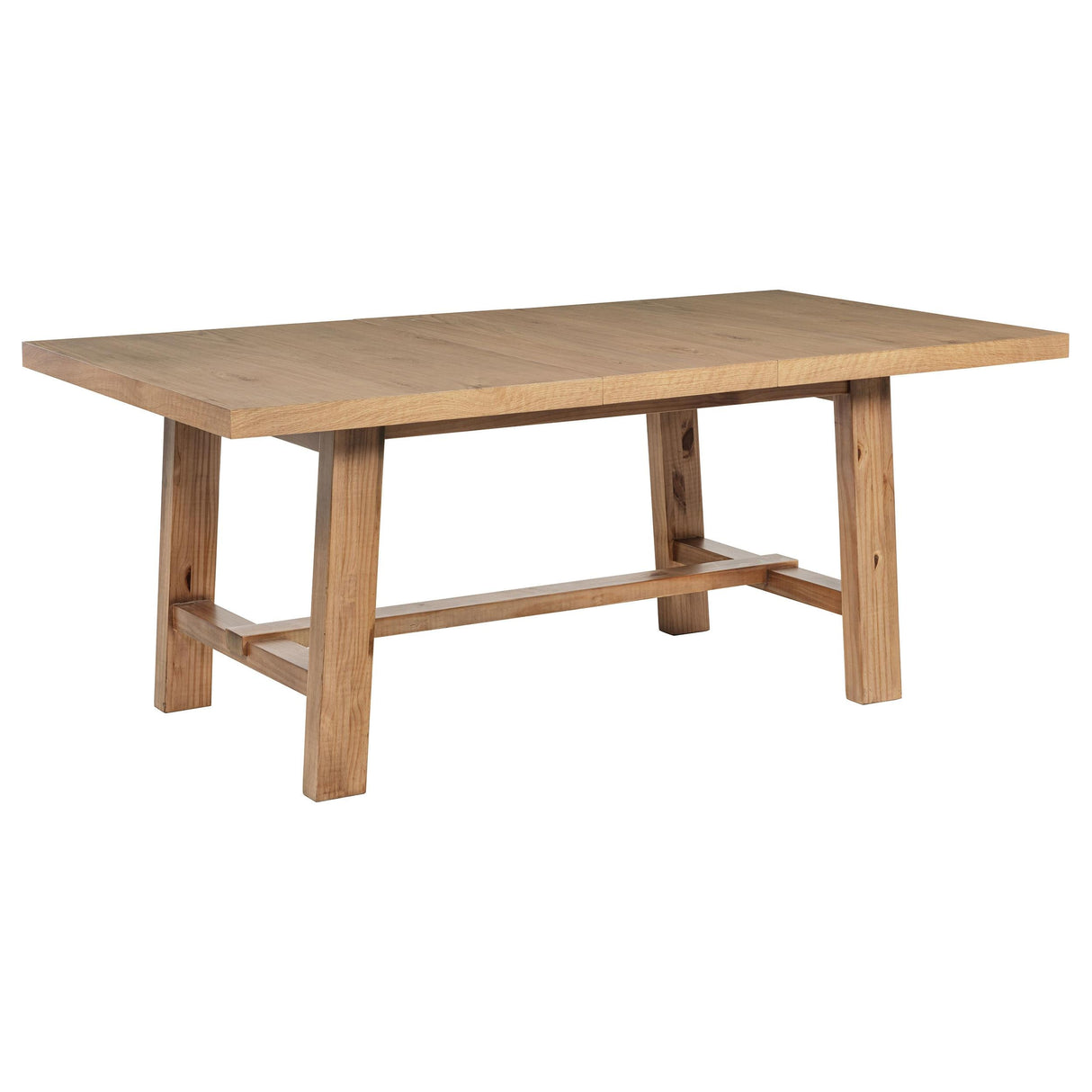 Middleton Natural Brown Dining Table with 76-inch Extension Leaf by Coaster at Eve Furniture
