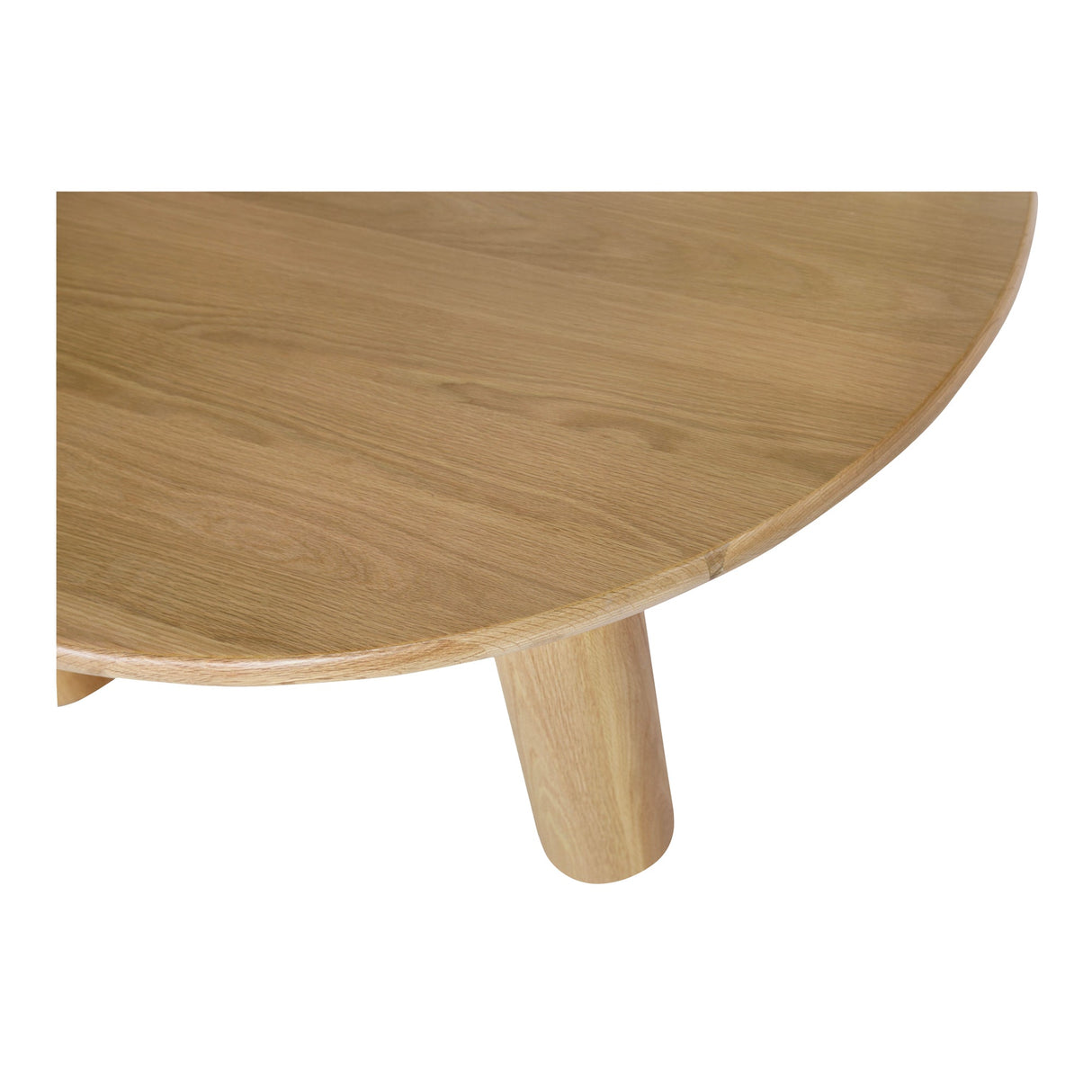Milo Oak Round Dining Table by Moe's Home at Eve Furniture