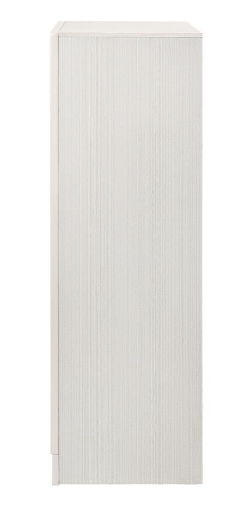 Miranda White/Rhinestone 5-Drawer Chest by Coaster at Eve Furniture