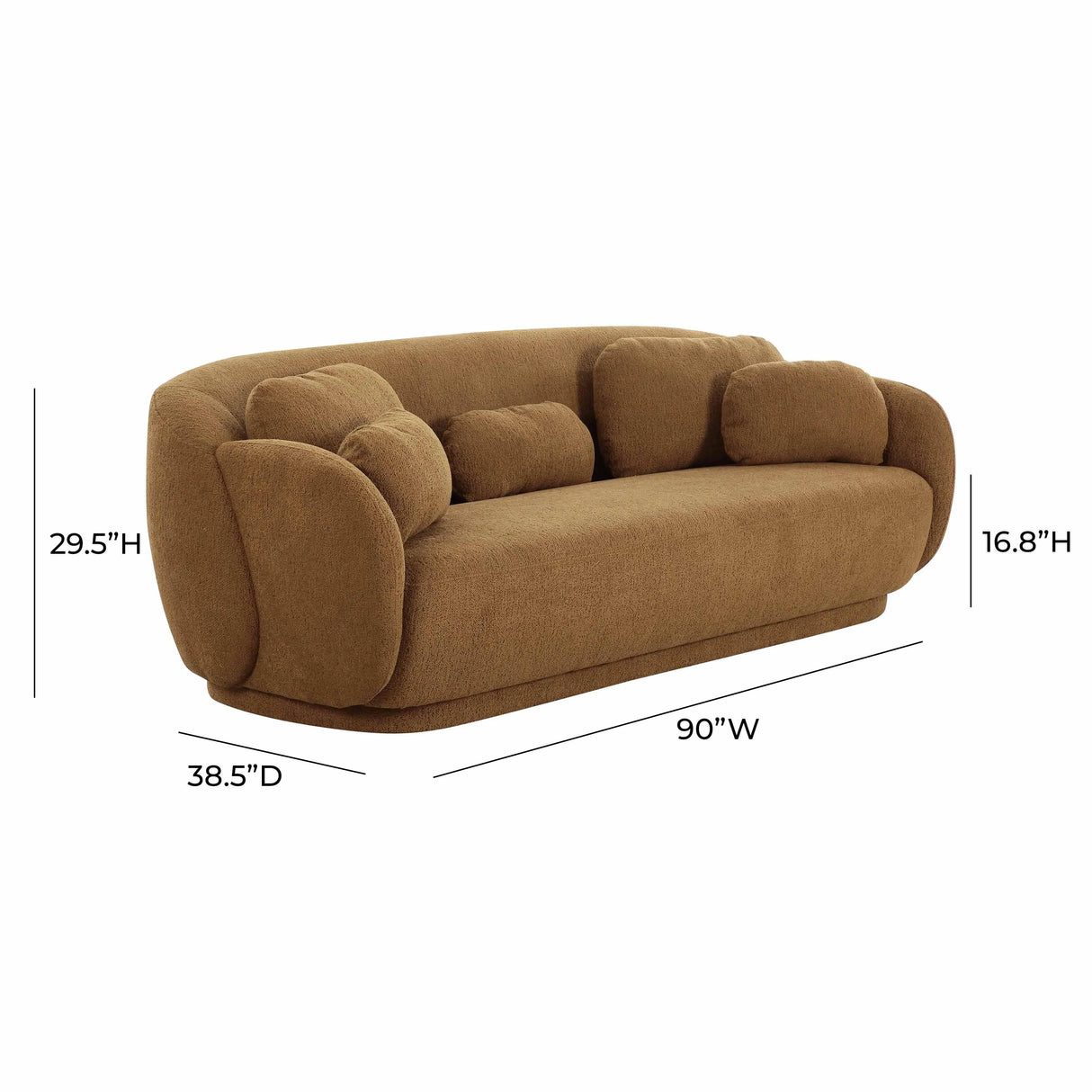 Misty Boucle Sofa by TOV Furniture at Eve Furniture